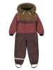 mikk-line Schneeanzug in Braun/ Rot
