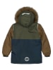 mikk-line Parka in Hellbraun/ Dunkelblau