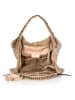 Anna Morellini Leren shopper taupe - (B)41 x (H)30 x (D)34 cm