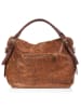 Anna Morellini Skórzany shopper bag "Cortona" w kolorze brązowym - 40 x 36 x 16 cm