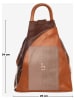 Anna Morellini Leren rugzak "Novara" cognackleurig - (B)29 x (H)34 x (D)13 cm