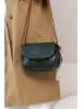 Anna Morellini Leren schoudertas "Drina" groen - (B)23 x (H)18 x (D)10 cm