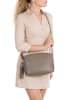 Anna Morellini Leren schoudertas "Berta" taupe - (B)28 x (H)20 x (D)10 cm