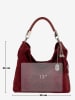 Anna Morellini Leren schoudertas "Alessandra" bordeaux - (B)38 x (H)36 x (D)14 cm