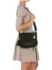 Anna Morellini Leren schoudertas "Elena" zwart - (B)28 x (H)20 x (D)8 cm