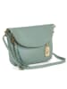 Anna Morellini Leren schoudertas "Alice" groen - (B)22 x (H)18 x (D)2 cm