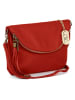 Anna Morellini Leder-Umhängetasche "Alice" in Rot - (L)22 x (B)2 x (H)18 cm