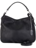 Anna Morellini Leder-Schultertasche "Noemi 1" in Schwarz - (B)30,5 x (H)26 x (T)9 cm