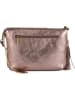 Anna Morellini Leder-Umhängetasche "Beverly" in Roségold - (B)22 x (H)18 x (T)2 cm