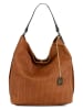 Anna Morellini Leren schoudertas "Sebastiana" camel - (B)38 x (H)36 x (D)14 cm
