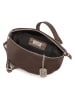 Anna Morellini Skórzana saszetka "Azzurra" w kolorze brązowym - 21 x 13 x 6 cm