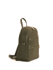 Anna Morellini Leren rugzak "Zeolla" in Olive - (B)22 x (H)29 x (D)11 cm