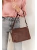 Anna Morellini Leder-Umhängetasche "Orlanda" in Braun - (B)29 x (H)23 x (T)12 cm