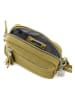 Anna Morellini Leren schoudertas "Micola" in Olive - (B)20 x (H)16 x (D)8 cm