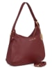 Anna Morellini Leder-Schultertasche "Armina" in Bordeaux - (B)35 x (H)31 x (T)7 cm