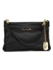 Anna Morellini Leder-Schultertasche "Sancia" in Schwarz - (B)25 x (H)16 x (T)4 cm