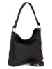 Anna Morellini Leder-Henkeltasche "Paolina" in Schwarz - (B)28 x (H)24 x (T)8 cm