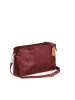 Anna Morellini Leren schoudertas "Luigina" bordeaux - (B)25 x (H)16 x (D)7 cm