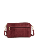 Anna Morellini Leren schoudertas "Luigina" bordeaux - (B)25 x (H)16 x (D)7 cm