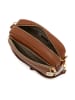Anna Morellini Leder-Umhängetasche "Tabita" in Camel - (B)22 x (H)15 x (T)10 cm