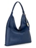 Anna Morellini Leren schoudertas "Samuela" blauw - (B)38 x (H)30 x (D)10 cm