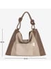 Anna Morellini Leder-Shopper "Ferdinanda" in Braun/ Beige - (B)55 x (H)40 x (T)13 cm