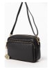 Anna Morellini Leder-Umhängetasche "Colomba" in Schwarz - (B)22 x (H)15 x (T)10 cm
