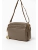 Anna Morellini Leren schoudertas "Colomba" taupe - (B)22 x (H)15 x (D)10 cm