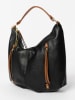 Anna Morellini Leren shopper zwart - (B)43 x (H)39 x (D)10 cm