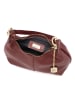 Anna Morellini Leren schoudertas "Savina" bordeaux - (B)24 x (H)17 x (D)10 cm