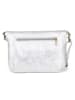 Anna Morellini Leren schoudertas "Beverly" zilverkleurig - (B)22 x (H)18 x (D)2 cm