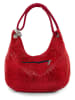 Anna Morellini Skórzana torebka "Concetta" w kolorze czerwonym - 38 x 10 x 34 cm