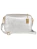 Anna Morellini Leren schoudertas "Pippa" zilverkleurig - (B)25 x (H)16 x (D)6 cm