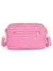 Anna Morellini Leder-Umhängetasche "Pippa" in Pink - (B)25 x (H)16 x (T)6 cm