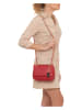 Anna Morellini Leren schoudertas "Allegra" rood - (B)23 x (H)17 x (D)9 cm