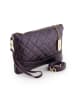 Anna Morellini Leder-Clutch in Lila - (B)27 x (H)11 x (T)3 cm