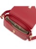 Anna Morellini Leren schoudertas "Terina" rood - (B)24 x (H)16 x (D)6,5 cm