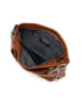 Anna Morellini Leder-Schultertasche "Monalda" in Camel - (B)30 x (H)28 x (T)13 cm