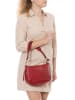 Anna Morellini Leren schoudertas "Pupetta" rood - (B)30 x (H)20 x (D)12 cm