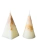Lucky Bees 2er-Set: Kerzen in Beige/ Creme