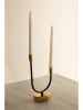Lucky Bees Kerzenhalter in Schwarz/ Gold - (B)28 x (H)16 x (T)10 cm