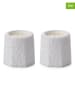 Lucky Bees 2-delige set: kaarsen wit - 2x 380 g