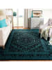 Safavieh Kurzflor-Teppich ''Adirondack'' in Schwarz/ Türkis