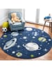Safavieh Kurzflor-Teppich ''Carousel'' in Dunkelblau