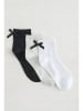Lemon socks 3er-Set: Socken in Weiß/ Schwarz
