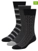 Ted Baker 3er-Set: Socken in Anthrazit/ Schwarz