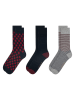 Ted Baker 3er-Set: Socken in Schwarz/ Grau