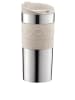 bodum Thermosbeker "Travel Mug" crème/chroomkleurig - 350 ml