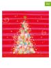 ppd 2-delige set: servetten "Christmas" rood/meerkleurig - 2x 20 stuks