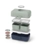 Monbento 3-delige lunchset "Tresor" blauw/groen